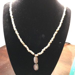 Necklace and earrings set.